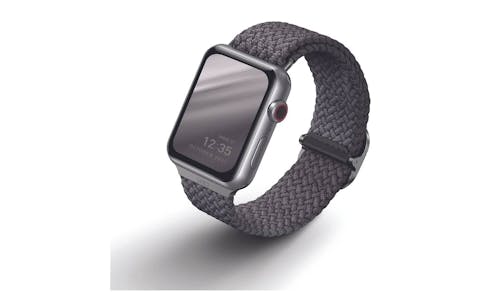 Uniq Aspen Adjustable Braided Loop Band For Apple Watch - Grey (IMG 1)