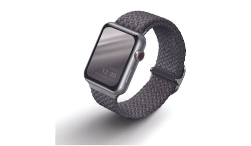 Uniq Aspen Adjustable Braided Loop Band For Apple Watch - Grey (IMG 1)