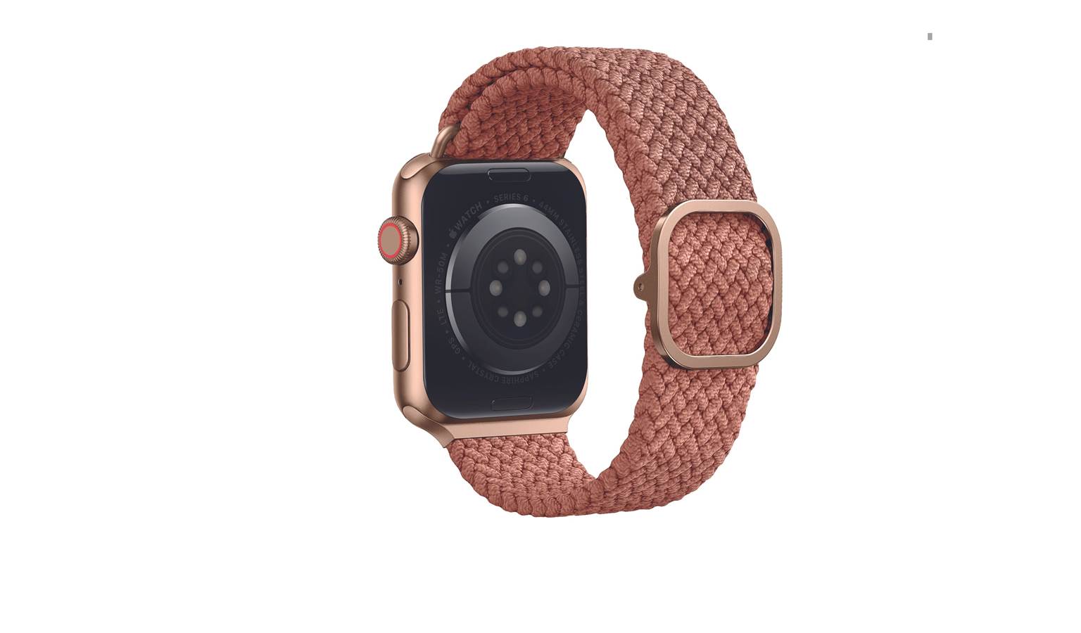 Uniq Aspen Adjustable Braided Loop Band For Apple Watch (41/40/38 mm) - Pink (IMG 2)