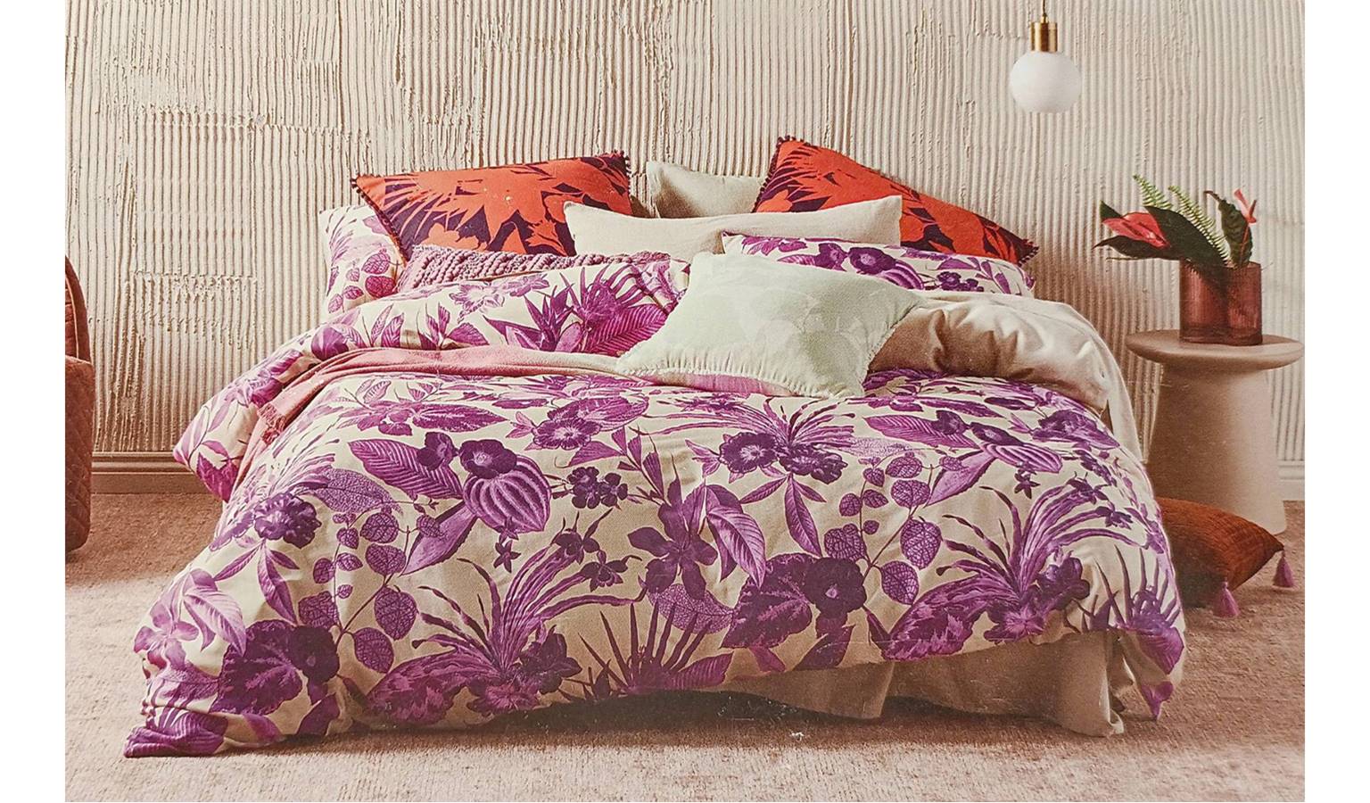 Nirvana King Size Printed Quilt Cover with Pillow Case