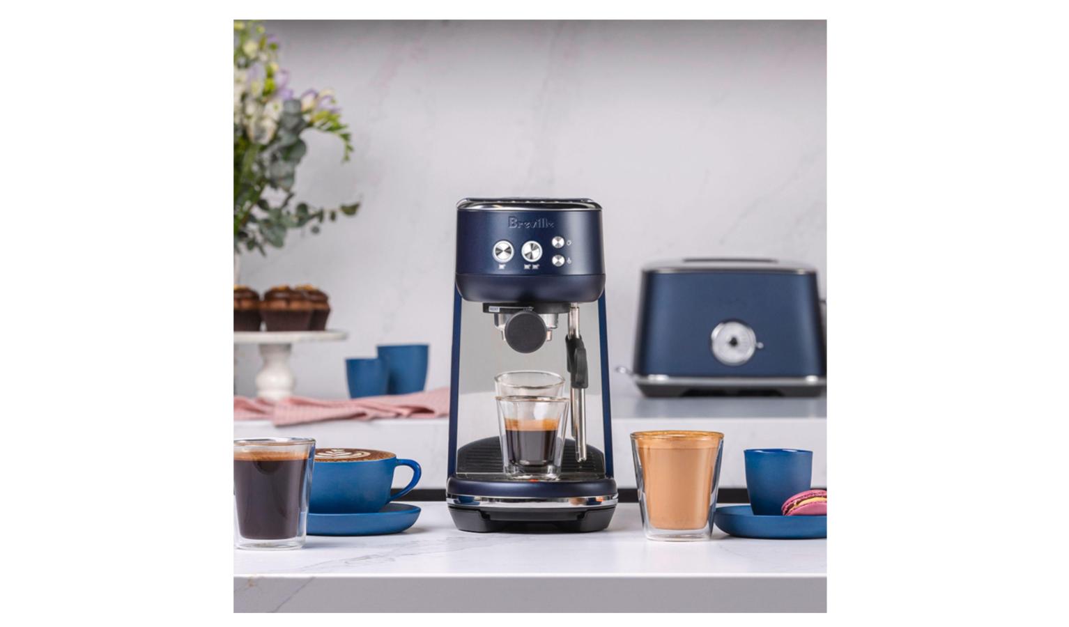 Breville the Bambino Espresso Coffee Machine Damson Blue (BES450DBL