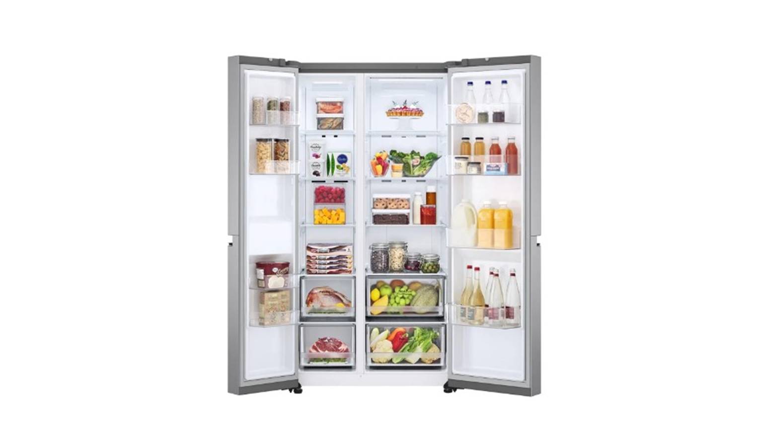 LG 655L SideBySide Refrigerator (GCB257SLVL) Harvey Norman Malaysia