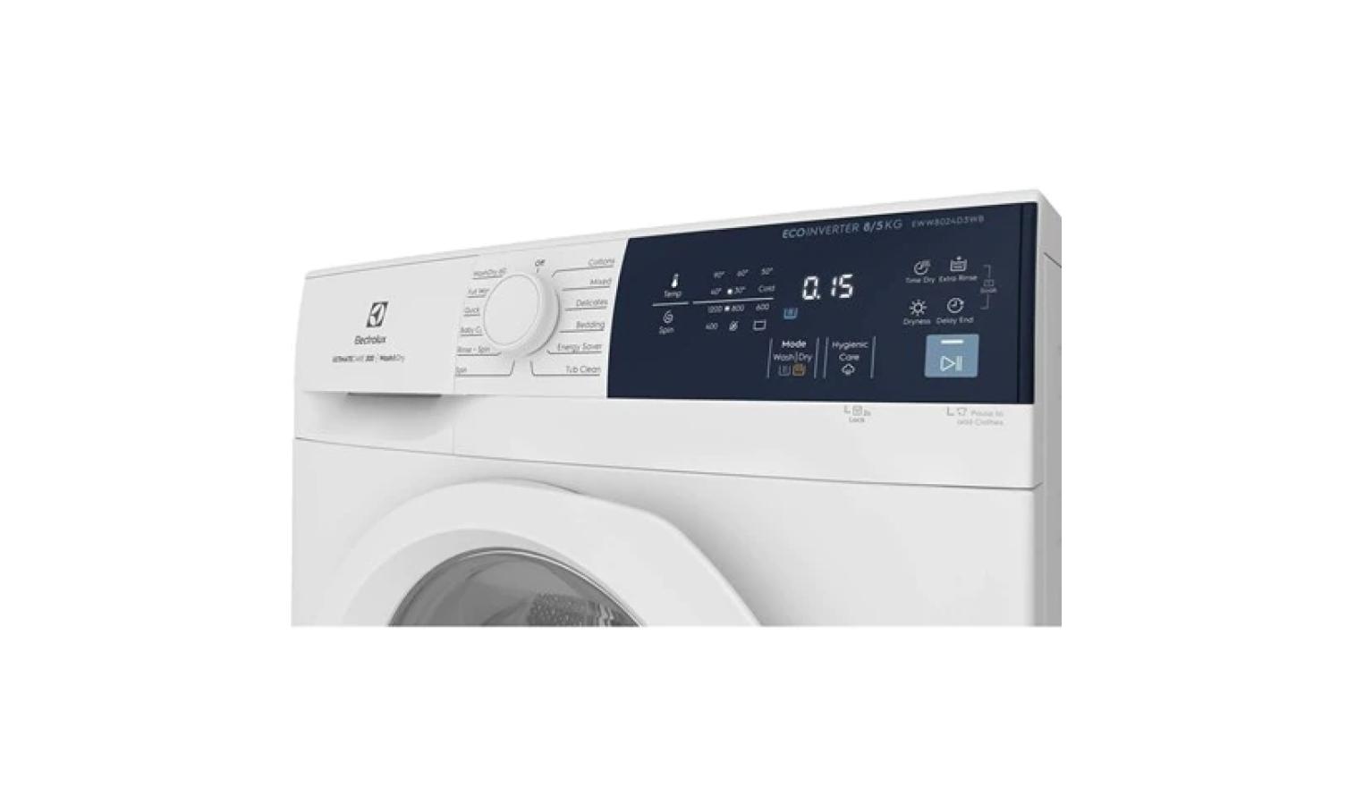 Electrolux 8kg/5kg UltimateCare 300 Washer Dryer EWW8024D3WB Harvey
