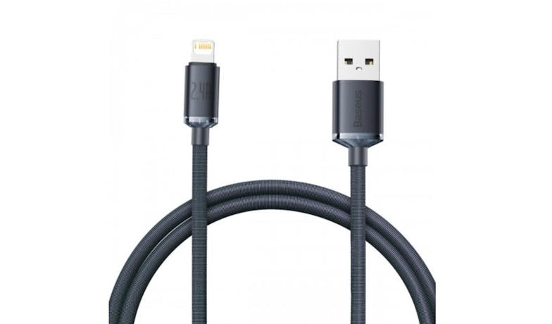 Baseus CAJY000001 2.4A USB-A to Lightning Fast Charging Cable - (1.2m) Black