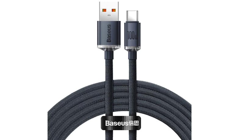 Baseus Crystal Shine CAJY000401 100W USB to USB-C Cable (1.2m) - Black