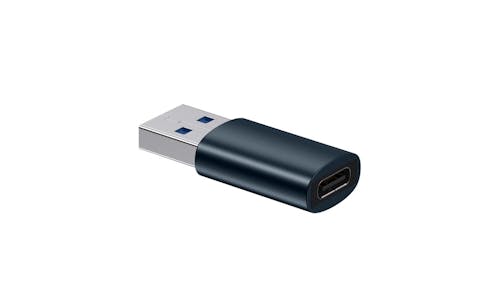 Baseus ZJJQ000103 USB 3.1 Male To USB-C / Type-C Female Mini OTG Adapter - Blue
