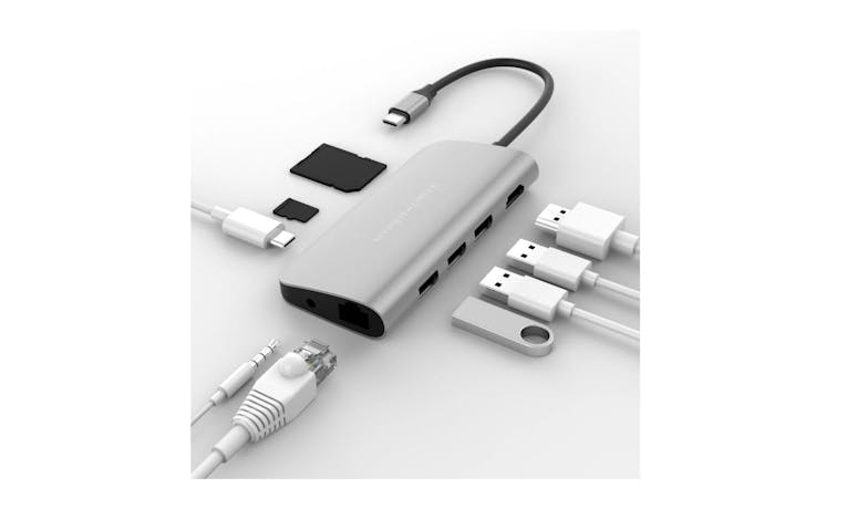 HyperDrive POWER 9-IN-1 USB-C Hub - Silver