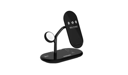 Promate Bonsai 4-in-1 High-Speed Wireless Charging Station - Black