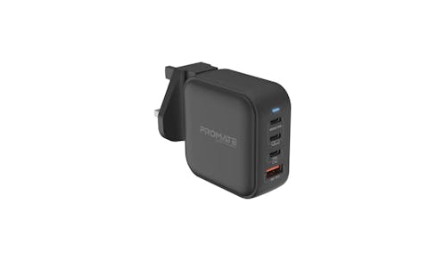PPromate GaNPort4-100PD 100W Power Delivery Charger with Quick Charge 3.0 - Black