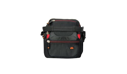 Promate HandyPak1-S Trendy SLR and DSLR Shoulder Camera Bag with Mesh Pocket - Black