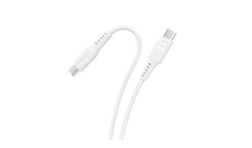 Promate PowerLink-CC120 60W Power Delivery Ultra-Fast USB-C Soft Silicon Cable - White