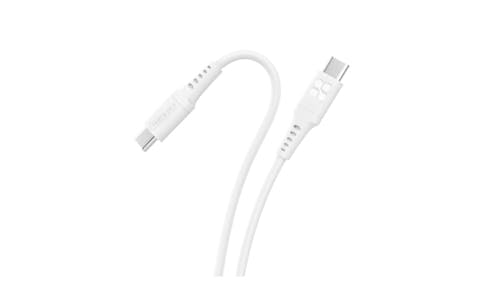 Promate PowerLink-CC120 60W Power Delivery Ultra-Fast USB-C Soft Silicon Cable - White