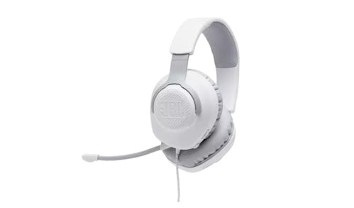 JBL Quantum 100 Wired Over-Ear Gaming Headphones - White