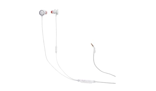 JBL Quantum 50 Wired In-Ear Gaming Headphones with Inline Control - White