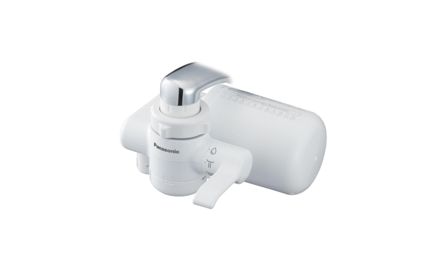 Panasonic Faucet Water Purifier with the Long Lasting MicroClear4000 Filter Cartridge TK-CJ300-WMA