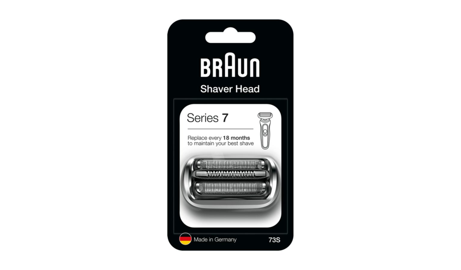 Braun Combi 73S Replacement Shaver Head for Series 7 Electric Razor (FGB11/41) - Silver