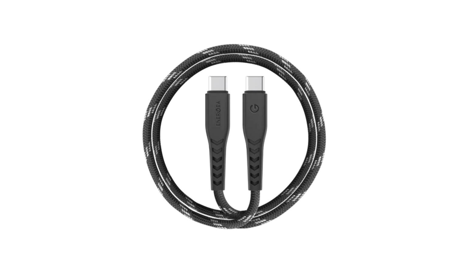 Energea NyloFlex Universal USB-C to USB-C 1.5M Cable - Black