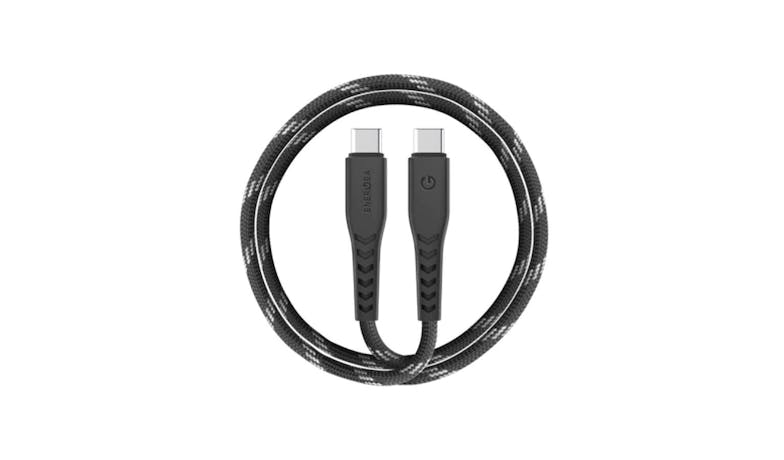 Energea NyloFlex Universal USB-C to USB-C 1.5M Cable - Black