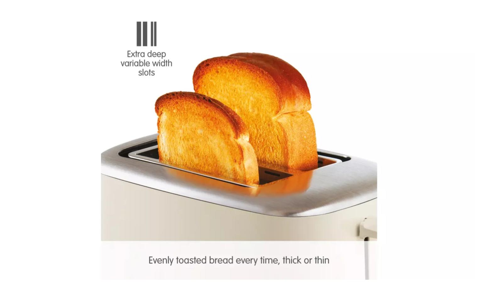 Morphy Richards Equip 2 Slice Toaster Cream (222065) Harvey Norman