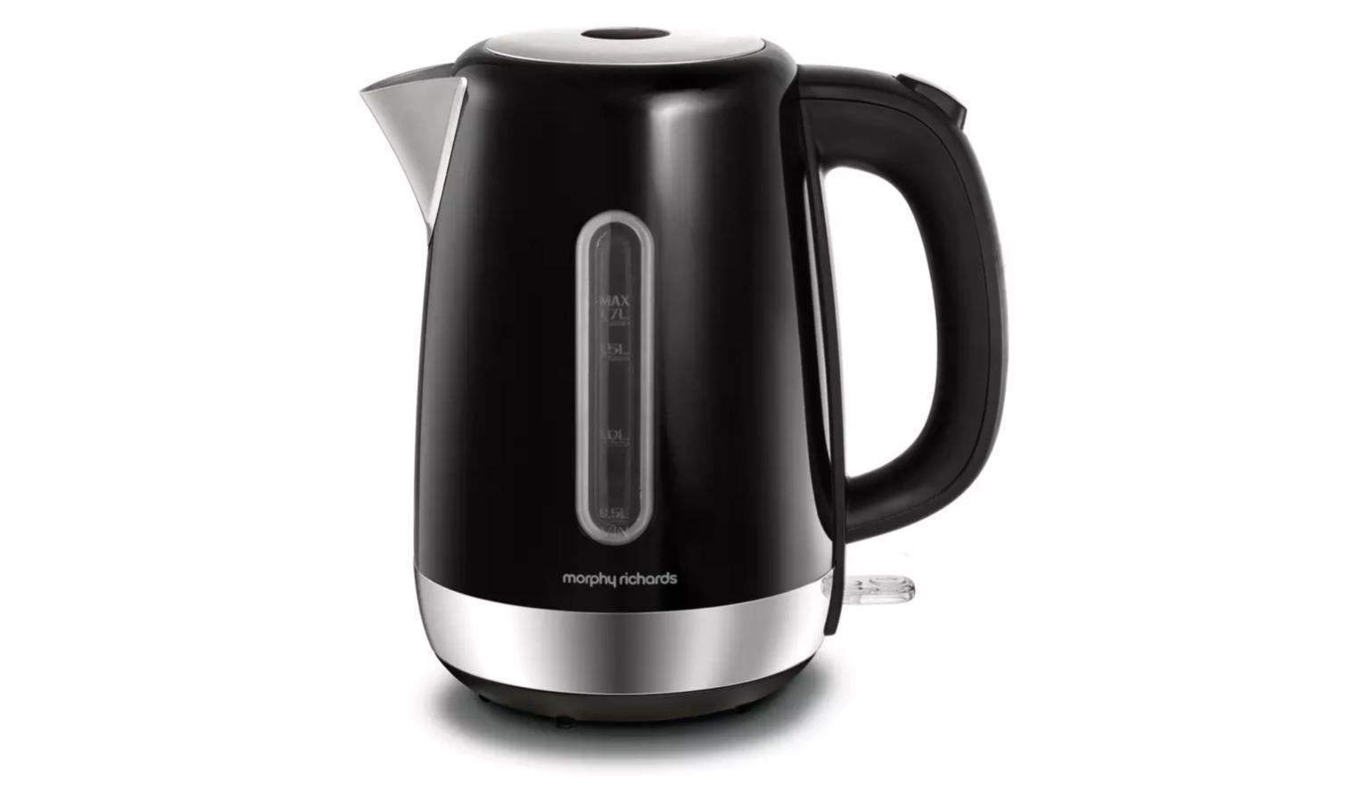 Morphy Richards 1.7L Equip Stainless Steel Jug Kettle Black 102783 Harvey Norman Malaysia