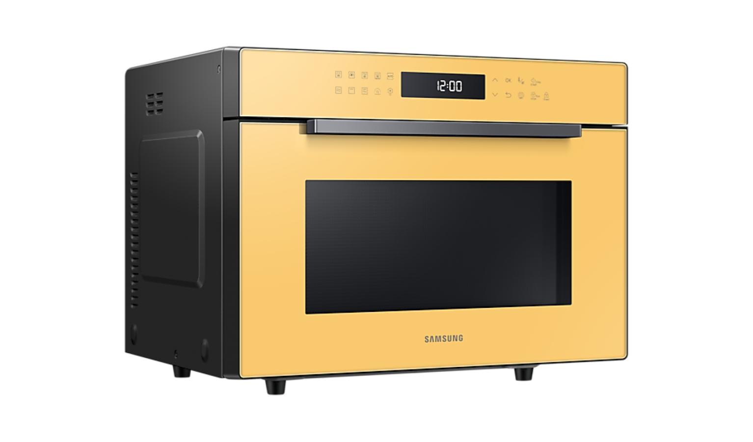 Samsung 35L Convection Microwave Oven with HotBlast Jeju Yellow