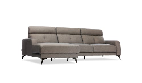 Henroy 2 Seater with Chaise Sofas - Grey