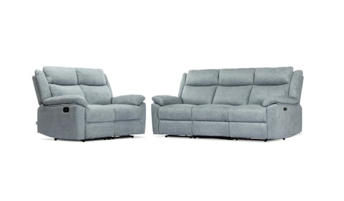 Roy 3 Seater With 2 Electric Recliner Sofa - Grey