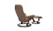 Stressless Consul Classic Assembled Chair With Ottoman - Latte
