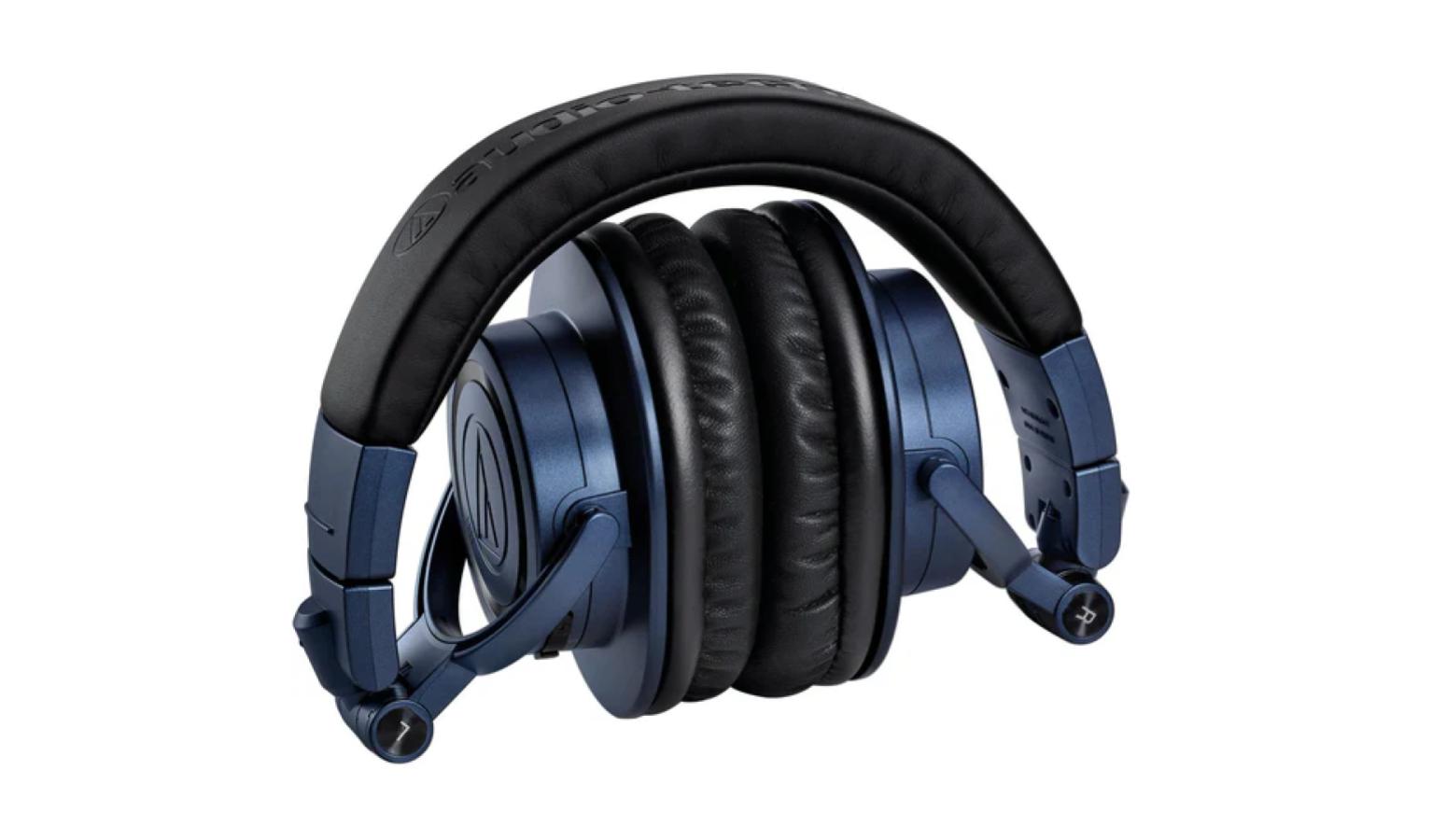 AudioTechnica ATHM50X Wireless OverEar Headphones Deep Sea Blue