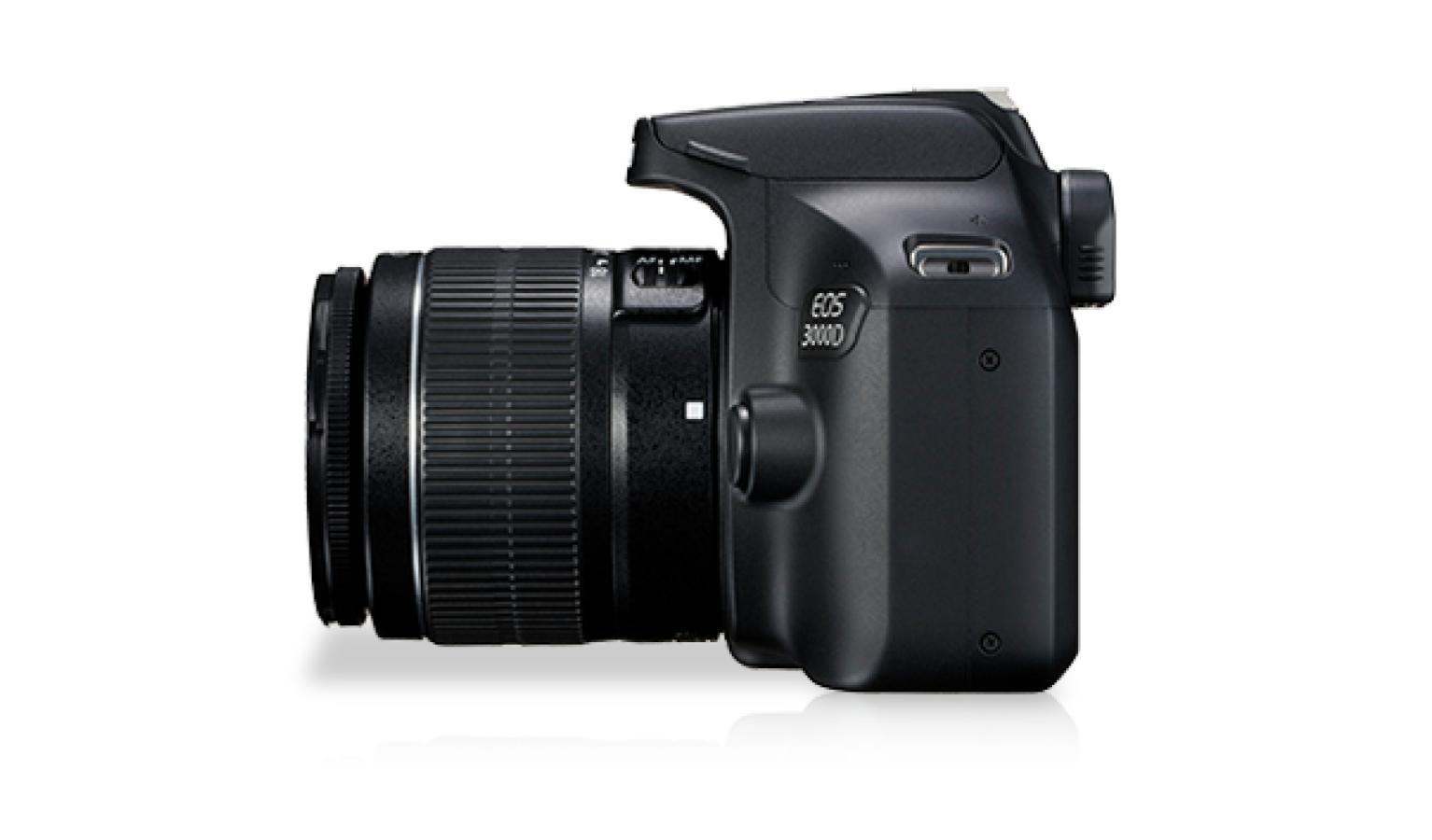 Canon EOS 3000D Digital Camera +EFS 1855mm III Lens Black Harvey