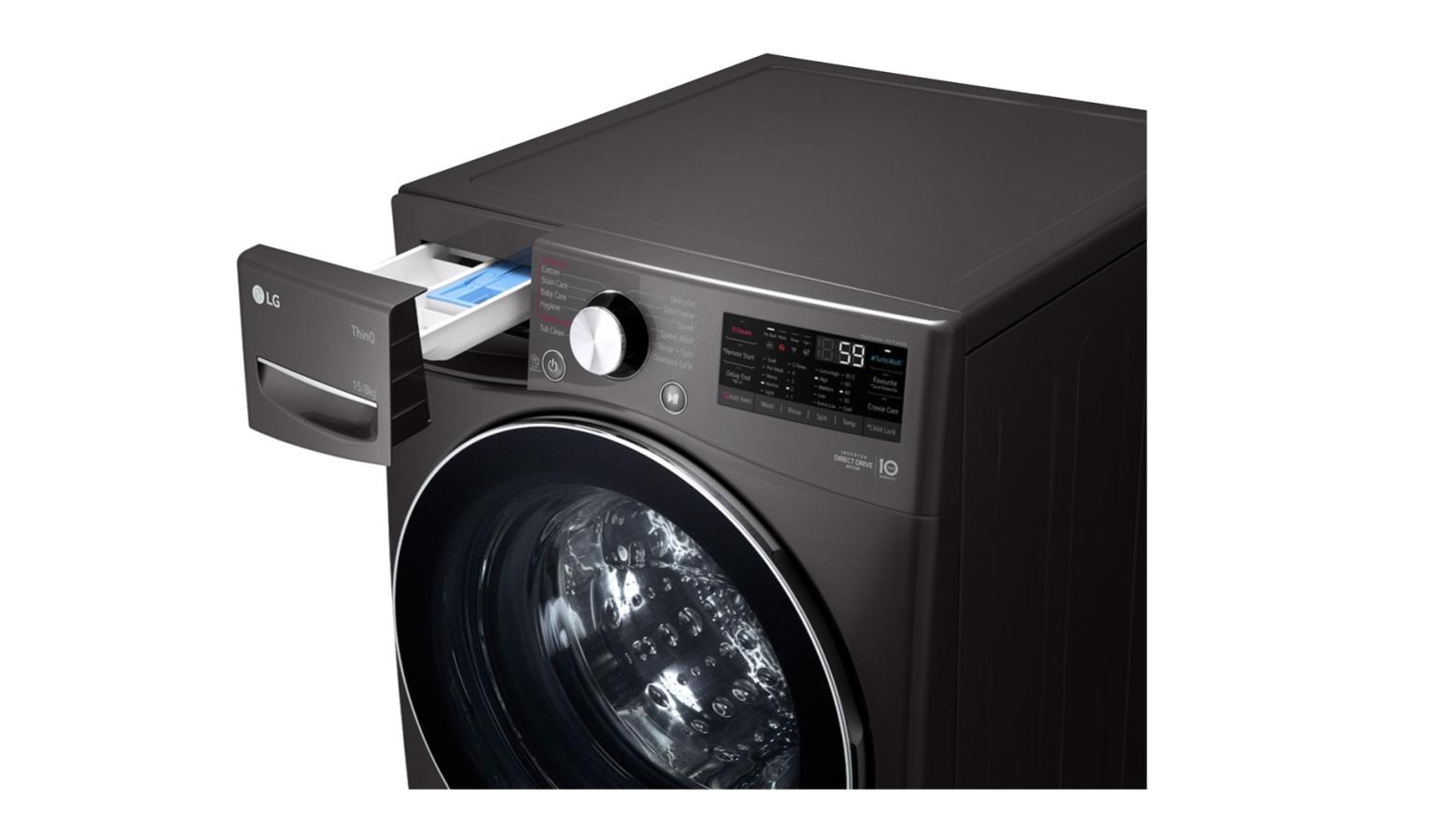 LG 15kg/8kg Front Load Washer Dryer with AI Direct Drive and TurboWash