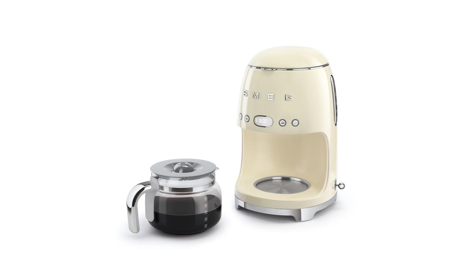Smeg DCF02CR 50's Retro Style Drip Filter Coffee Machine Cream