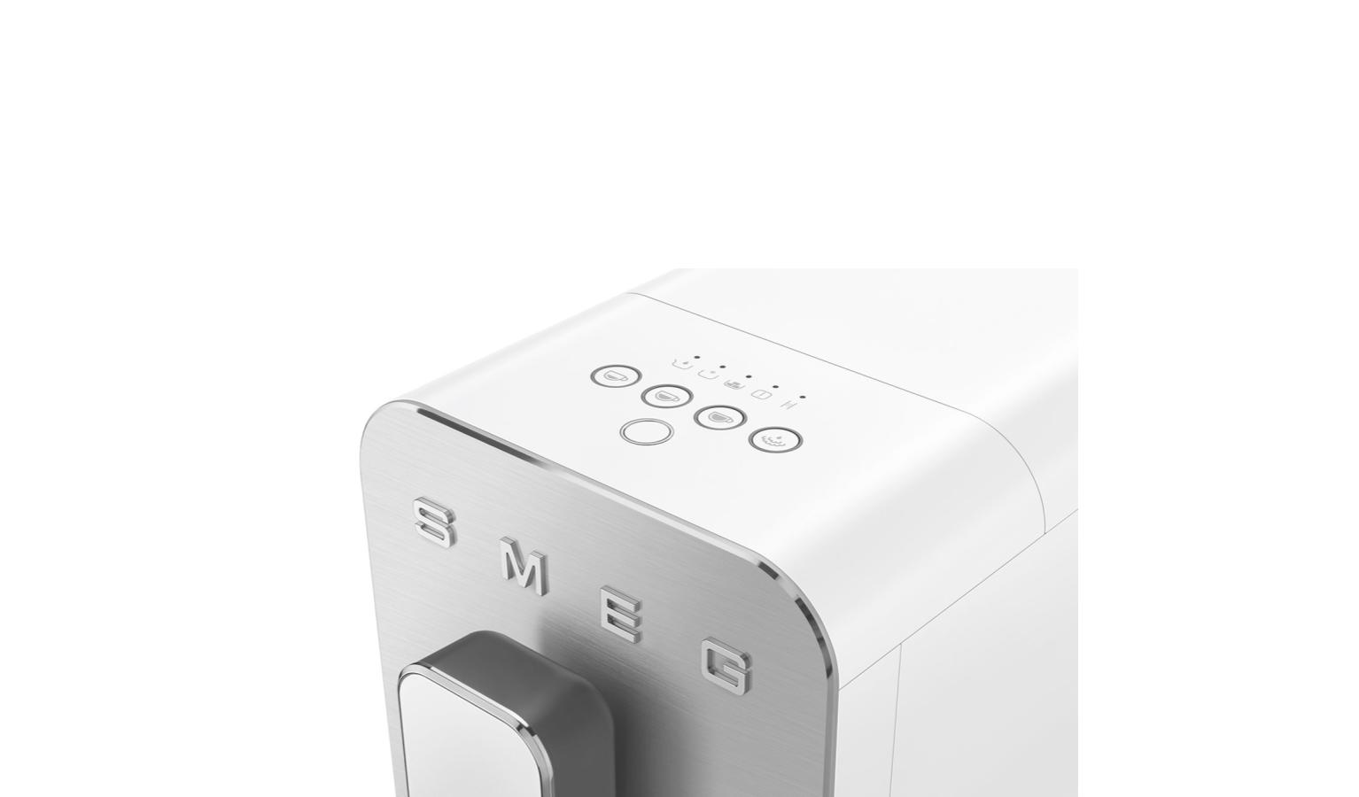 Smeg 50's Style Automatic Coffee Machine White (BCC02WHM) Harvey