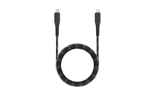 Energea NyloFlex 1.5M Lightning to USB-C Cable - Black