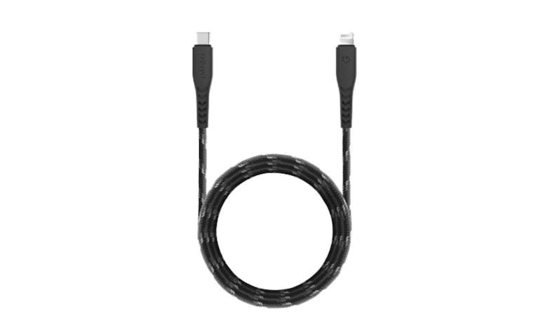 Energea NyloFlex 1.5M Lightning to USB-C Cable - Black