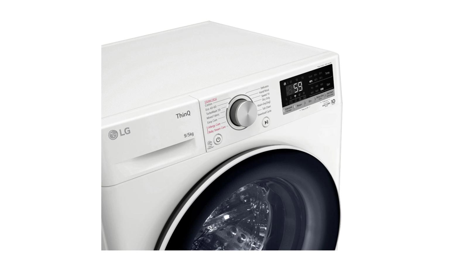 LG 9kg/5kg Front Load Washer Dryer with AI Direct Drive (FV1209D4W