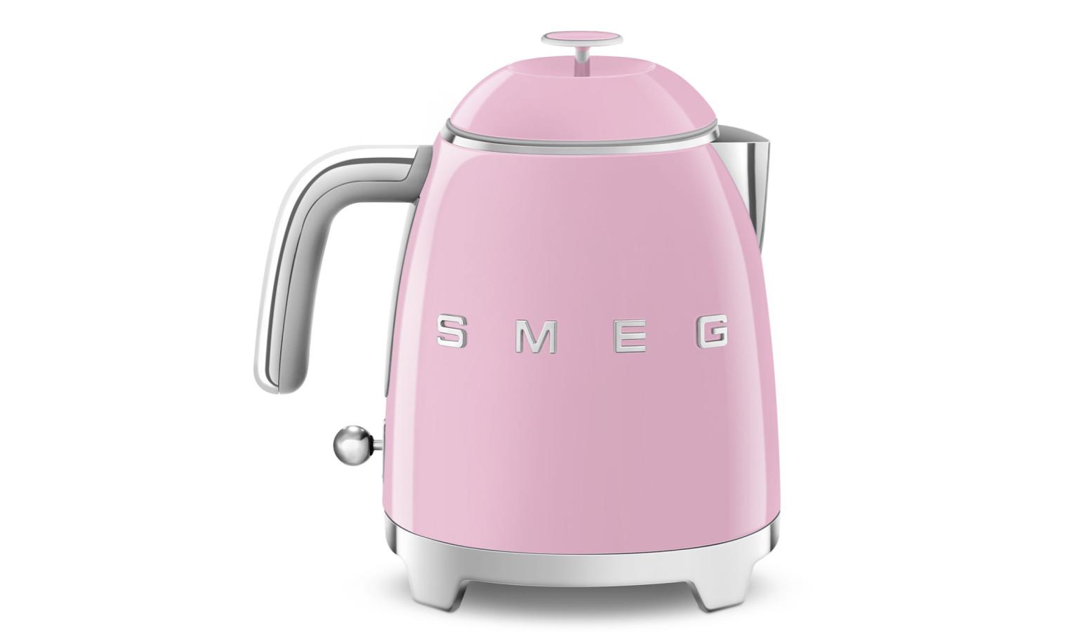 SMEG 50's Retro Style Mini Kettle Pink (KLF05PK) Harvey Norman