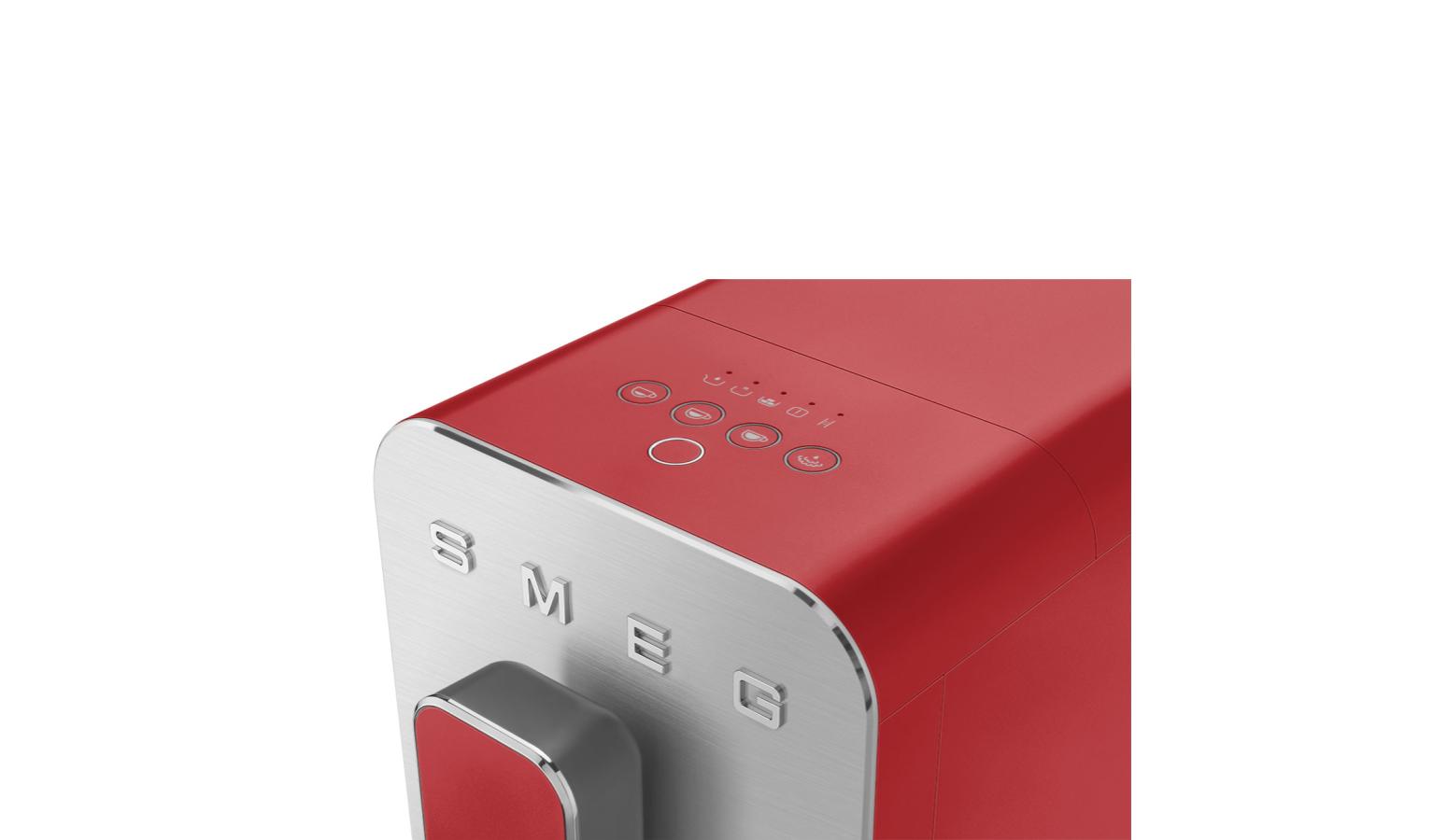 Smeg 50's Style Automatic Coffee Machine Red (BCC02RDM) Harvey