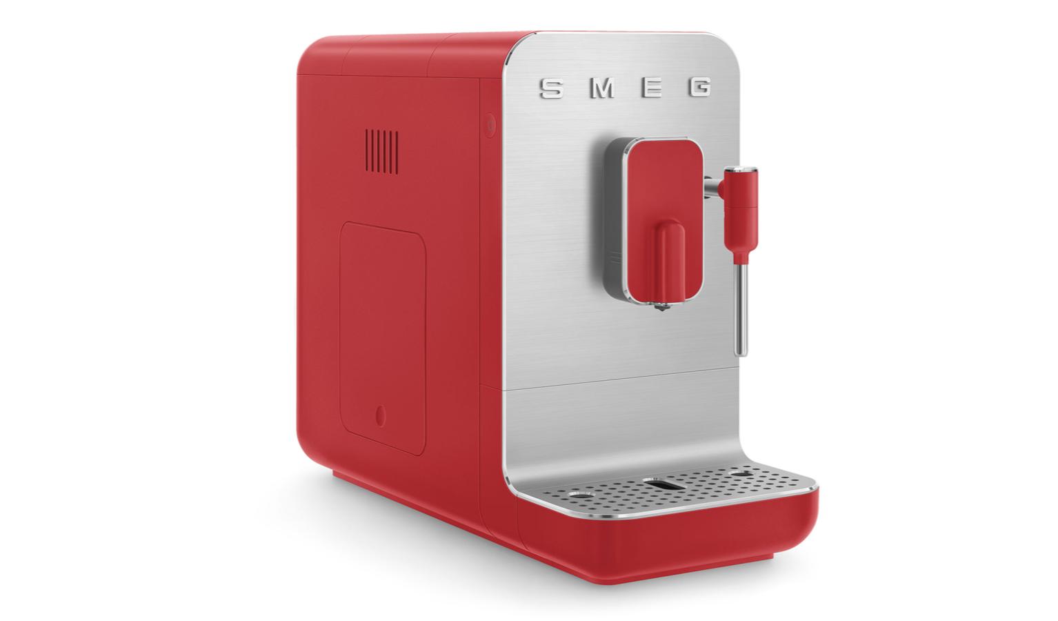 Smeg 50's Style Automatic Coffee Machine Red (BCC02RDM) Harvey
