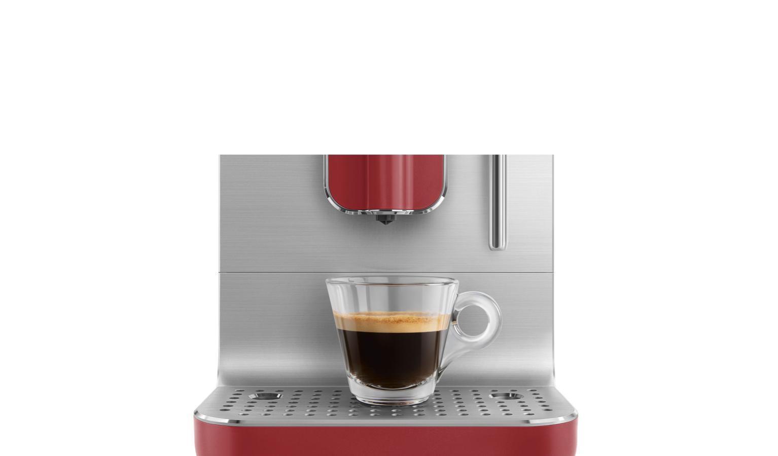 Smeg 50's Style Automatic Coffee Machine Red (BCC02RDM) Harvey Norman Malaysia