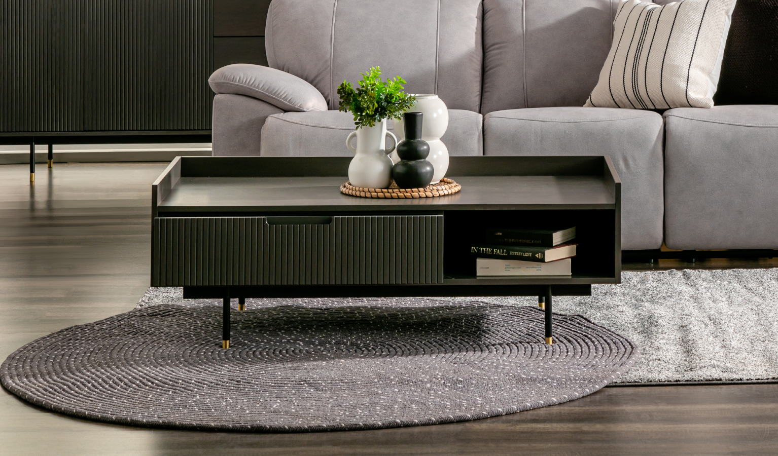 Sen Coffee Table - Dark Grey