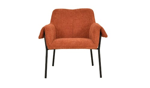 Beverly Fabric Lounge Chair - Brown