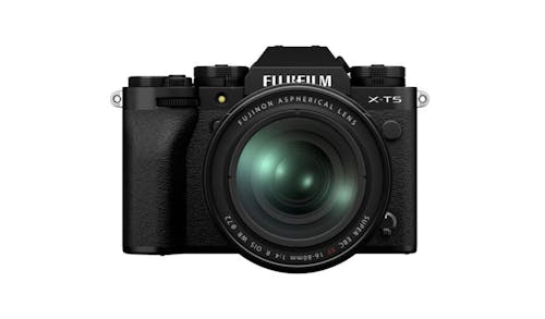 Fujifilm APSC X-T5 Mirrorless Camera with XF 16-80mm f/4 R OIS WR Lens - Black