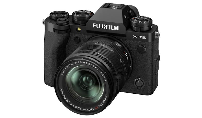 Fujifilm APSC X-T5 Mirrorless Camera with XF 18-55mm f/2.8-4 R LM OIS Lens - Black