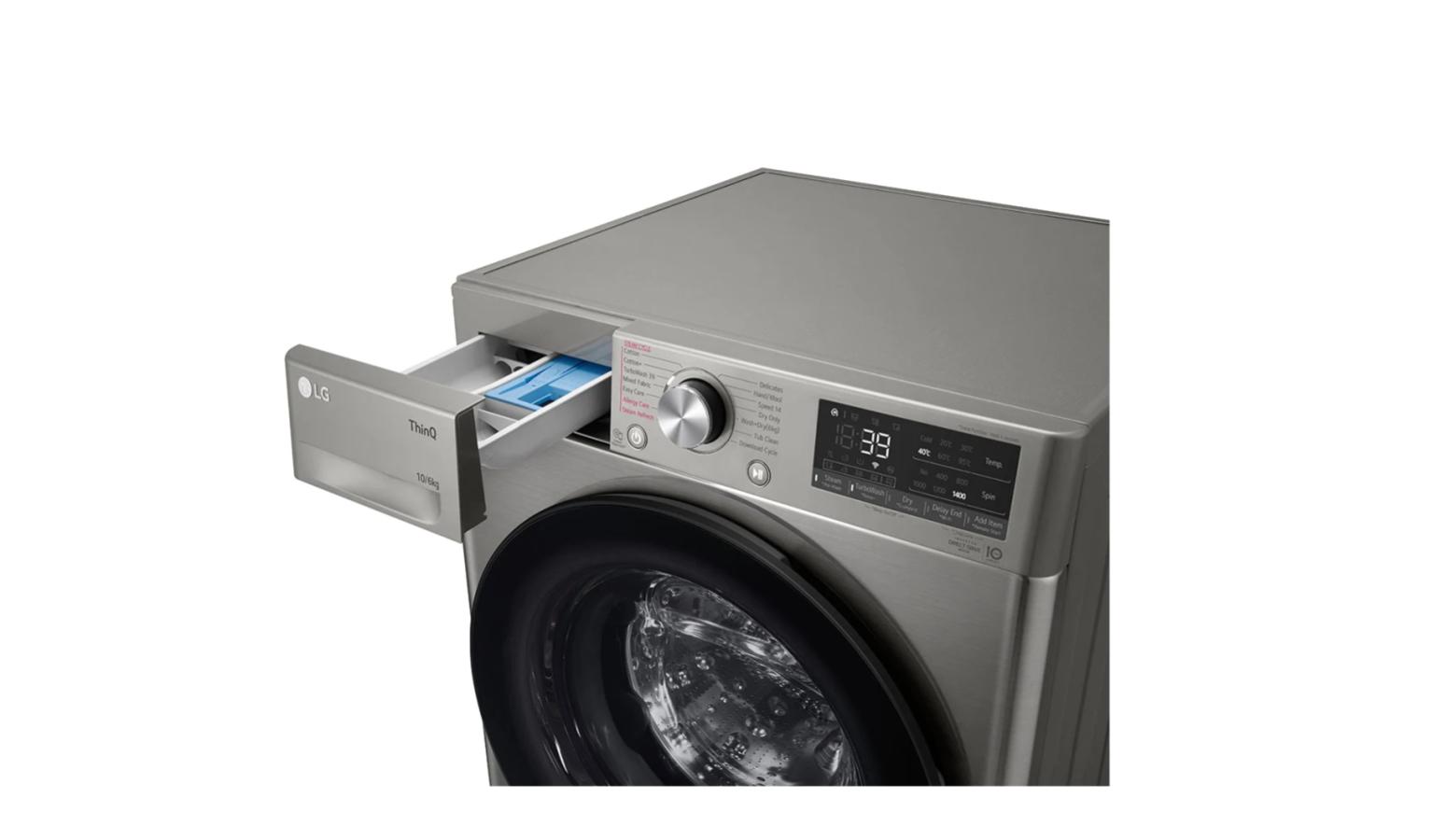 LG 10kg/6kg Front Load Washer Dryer Combo with AI Direct Drive (FV1410H3P) Harvey Norman Malaysia