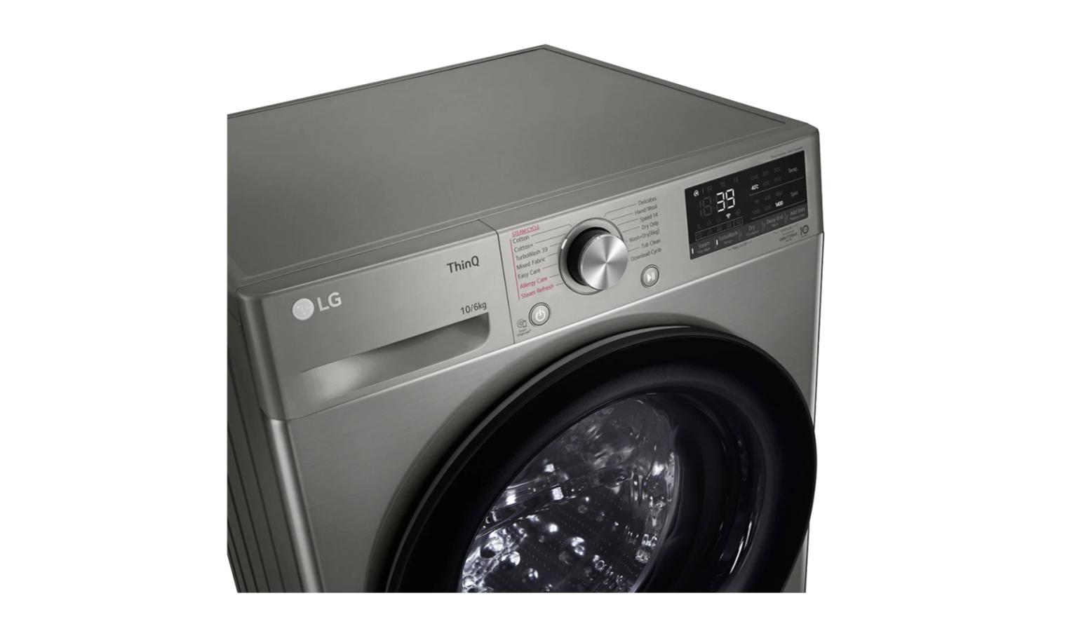 LG 10kg/6kg Front Load Washer Dryer Combo with AI Direct Drive (FV