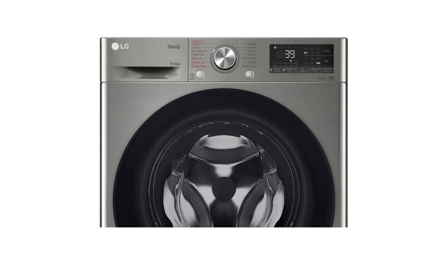 LG 10kg/6kg Front Load Washer Dryer Combo with AI Direct Drive (FV