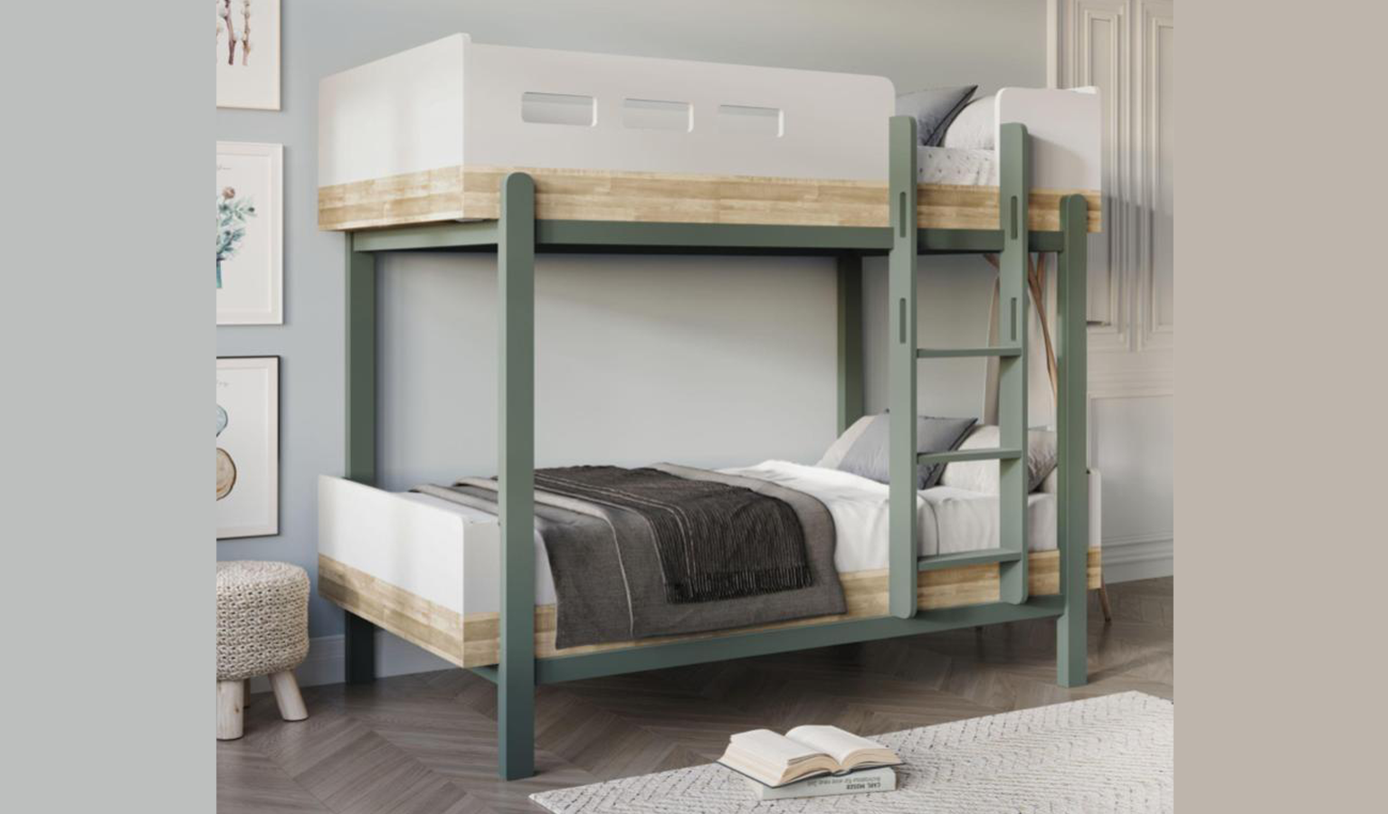 LUCIA Single Size Double Decker Bed