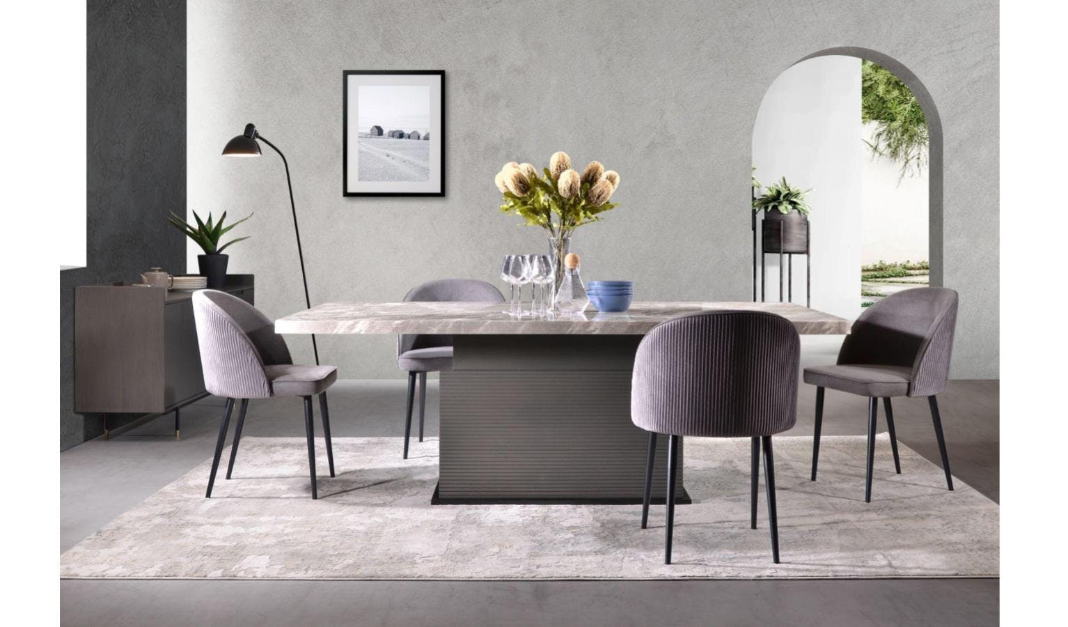 Sen Marble Rectangle Dining Table | Harvey Norman Malaysia