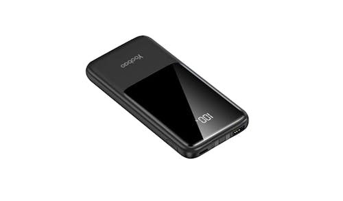 Yoobao LC7 10000mAH Ultra-Thin Built-in Cable Quick Charge Power Bank - Black